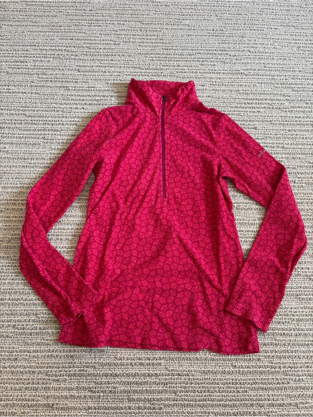 Columbia Women's Fuchsia Quarter-Zip Turtleneck Sweater
